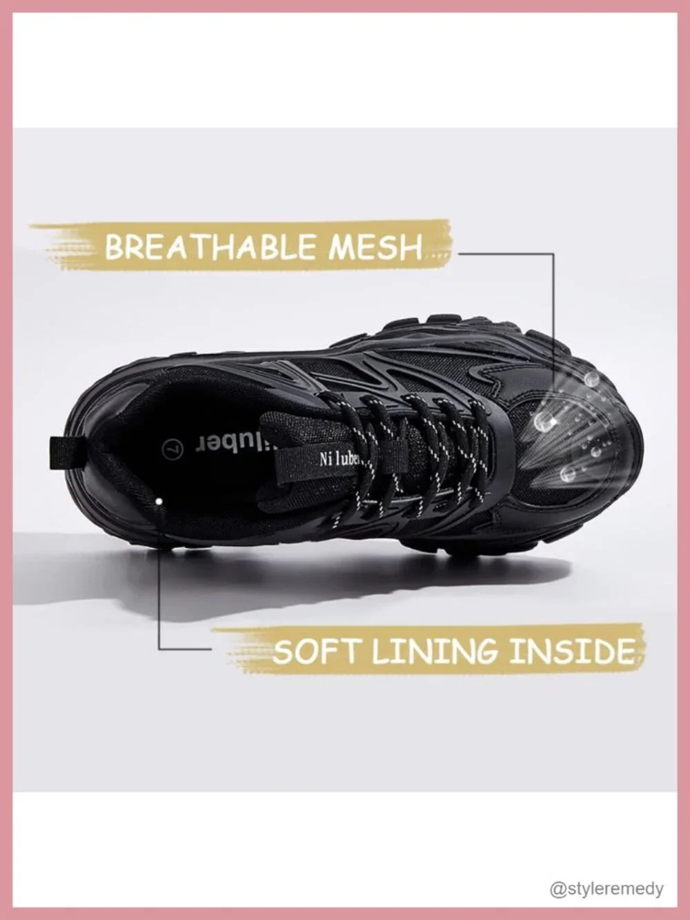 Chunky Platform Sneakers Women Lace Up Walking Shoes Comfortable Casual Tennis